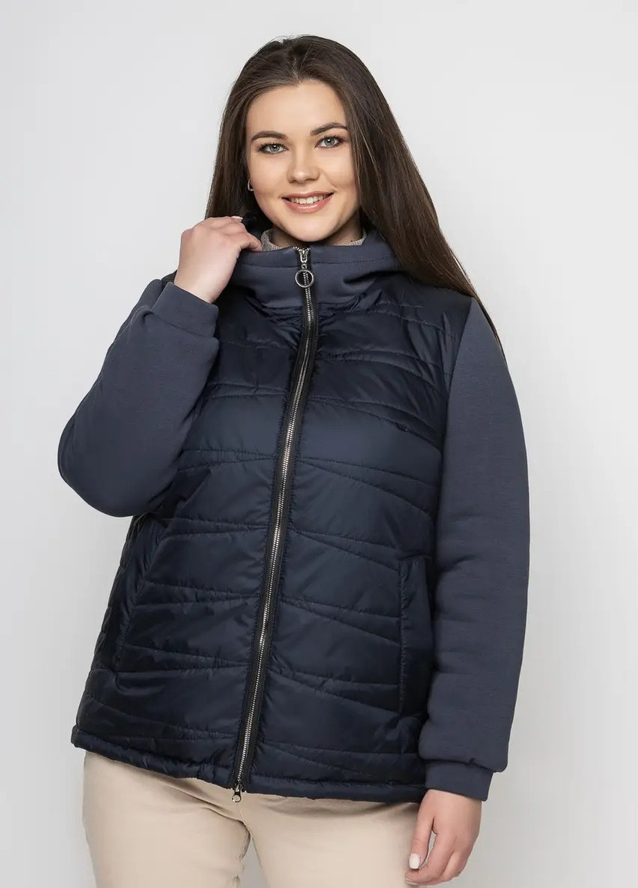 Синя демісезонна жіноча куртка DIMODA Жіноча куртка від українського виробника
