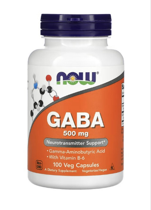Gaba 500 mg +B6 Now Foods (259425372)
