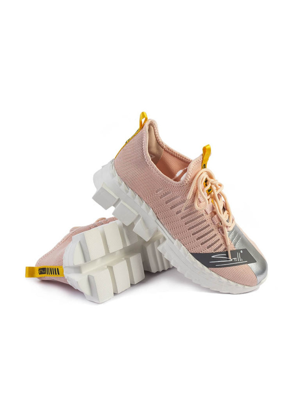 Розовые кроссовки женские бренда 8300158_(9) Stilli