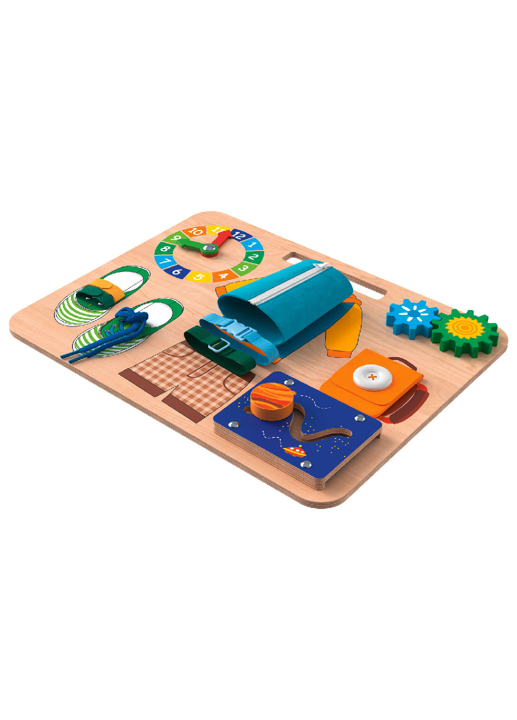 Бизиборд доска для мальчика разноцветный Playtive (260616160)