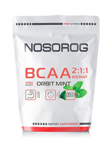 BCAA 2:1:1 200 g /36 servings/ Pure Nosorog Nutrition (257252809)
