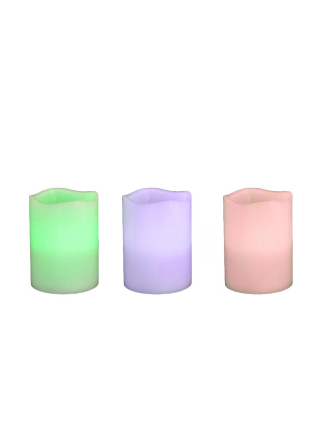 Свеча восковая LED хамелеон цвет разноцветный ЦБ-00203533 No Brand (259464644)