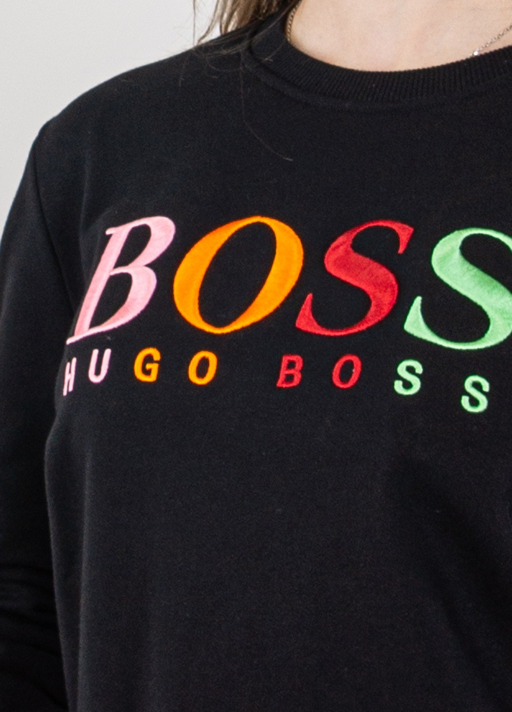Світшот Hugo Boss - крій чорний - (258554968)