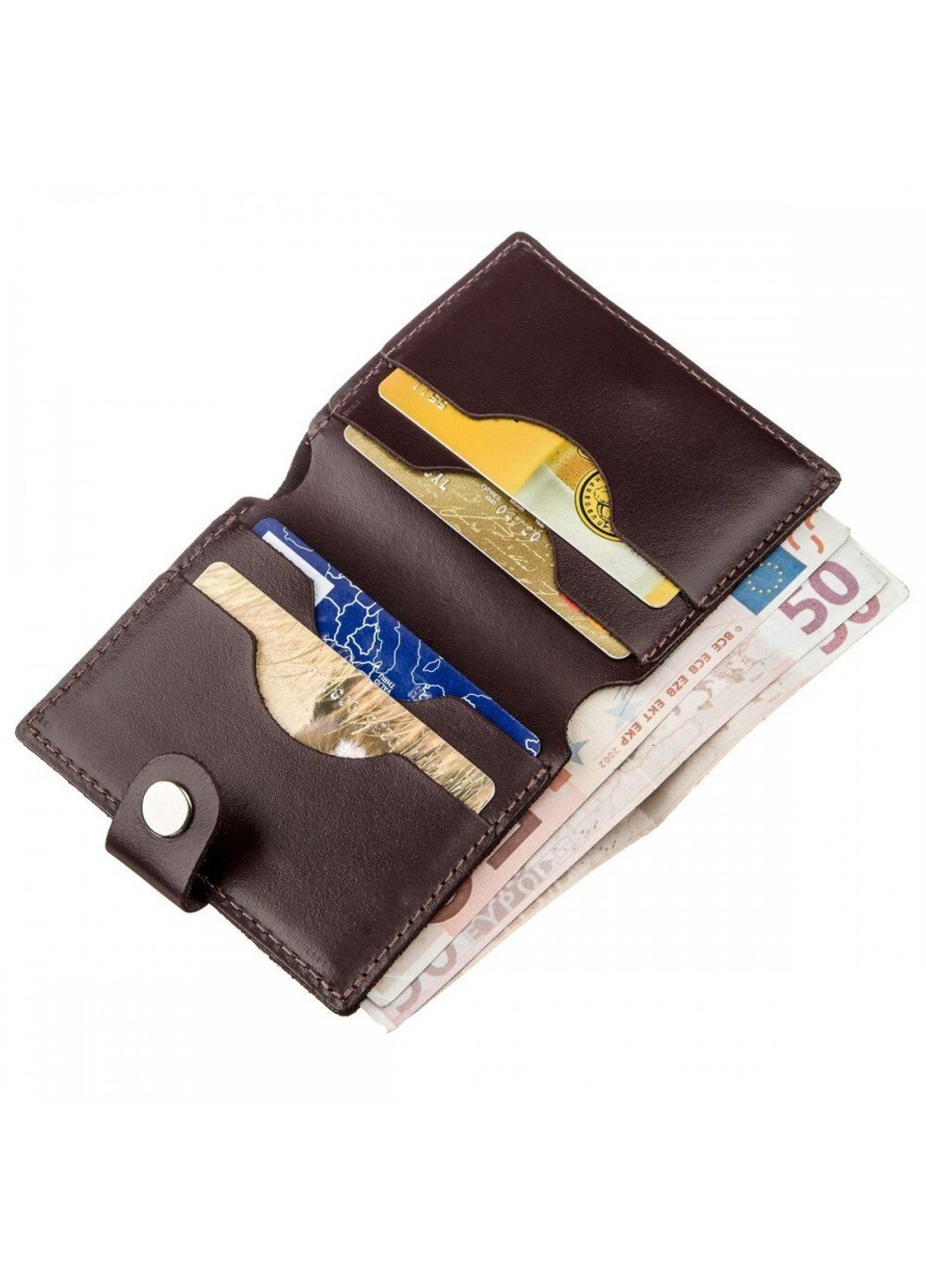 Чоловічий гаманець зі шкіри 16221 Чорний Shvigel (262523471)