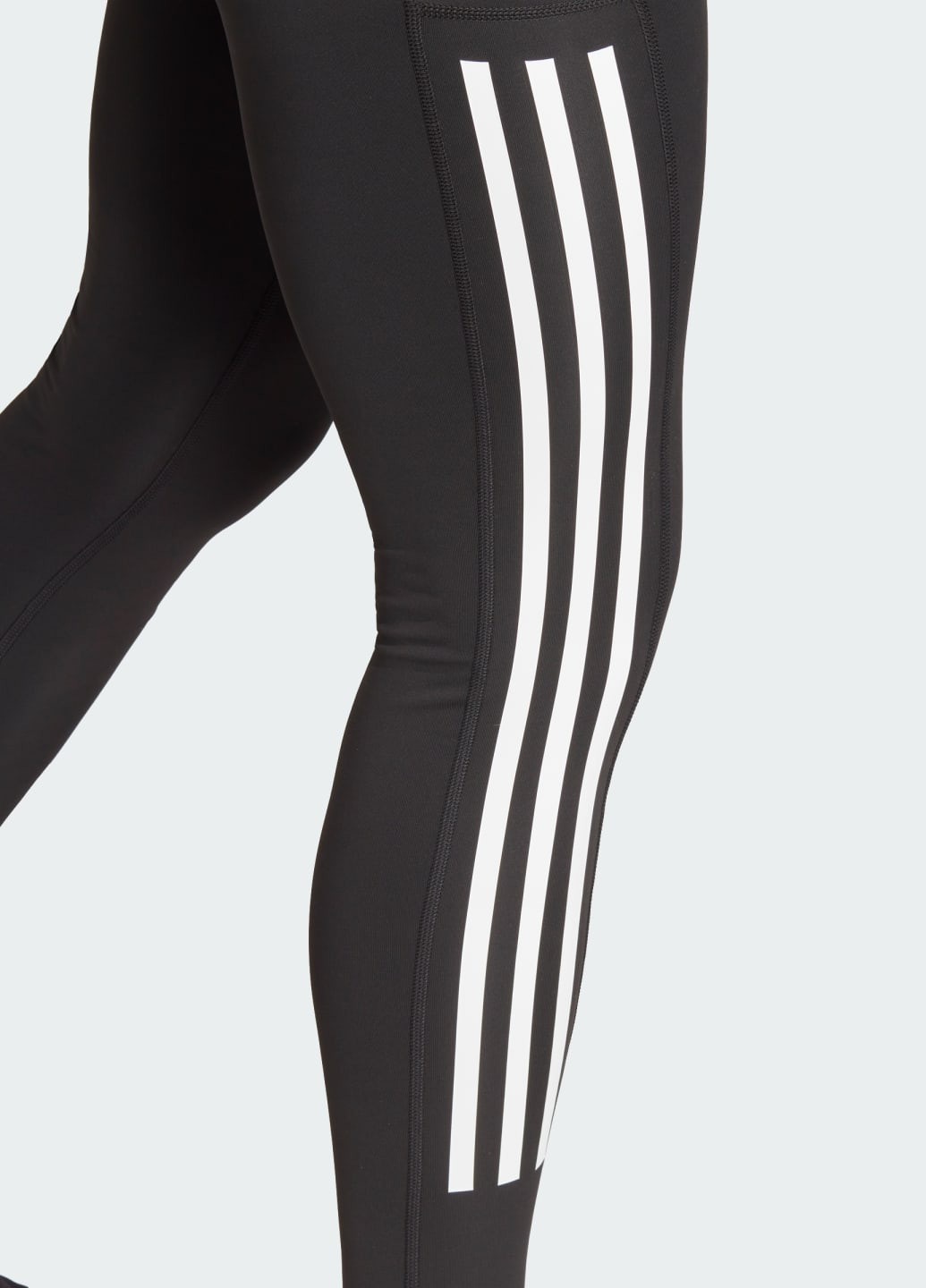 Черные демисезонные леггинсы optime 3-stripes full-length adidas