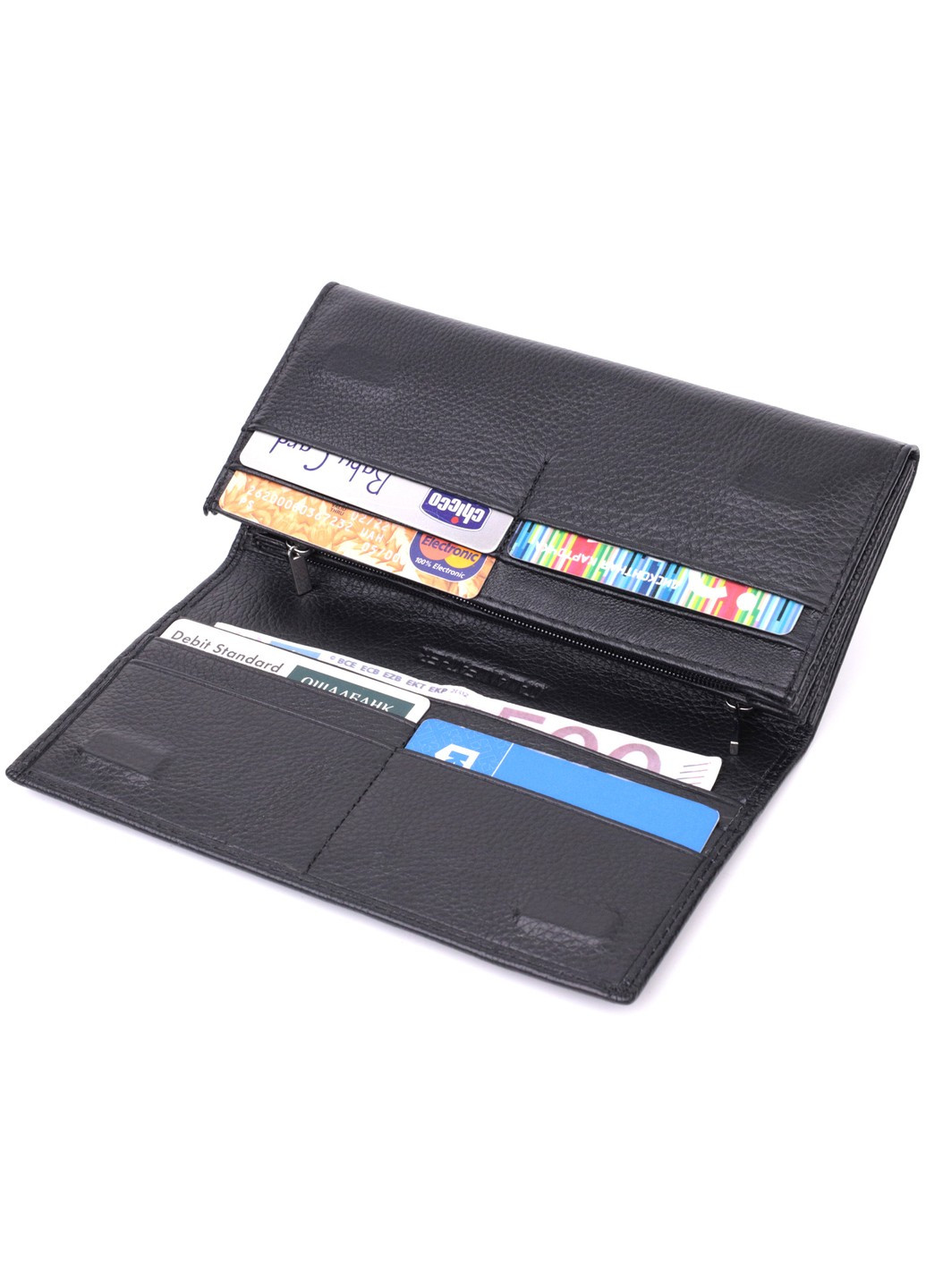 Удобный женский кошелек из натуральной кожи 22523 Черный st leather (278001073)