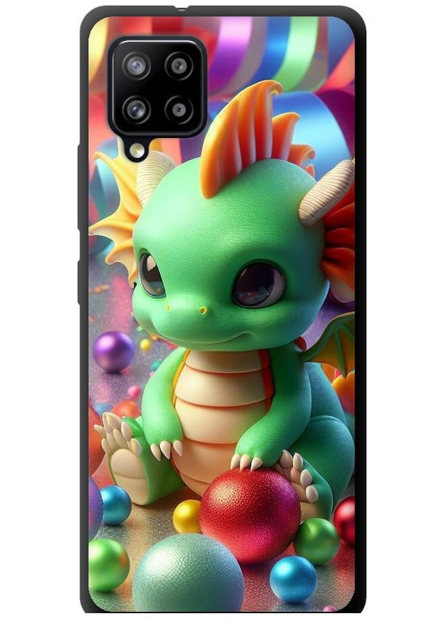 TPU черный чехол 'Веселый дракончик' для Endorphone Samsung Galaxy A42 A426B (275463180)