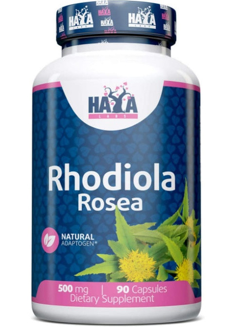 Rhodiola Rosea Extract 500 mg 90 Caps Haya Labs (259967148)