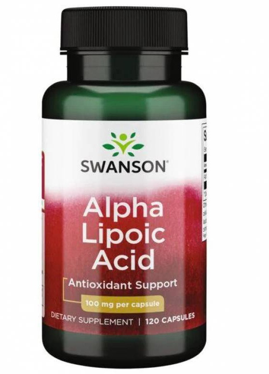 Альфа-липоевая кислота Alpha Lipoic Acid 100 mg 120 Caps Swanson (257236043)