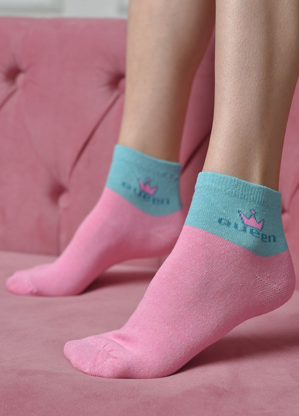 Шкарпетки жіночі стрейч рожевого кольору розмір 36-41 Let's Shop (268371109)