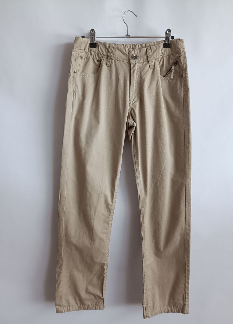 Бежевые кэжуал демисезонные брюки прямые Mandarino