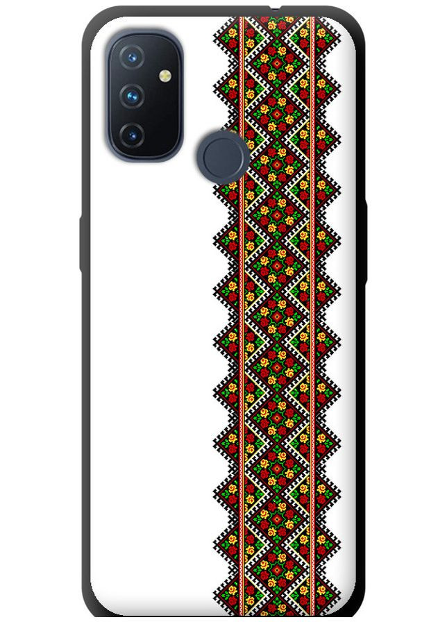 TPU черный чехол 'Вышиванка 17' для Endorphone OnePlus Nord N100 (269352665)