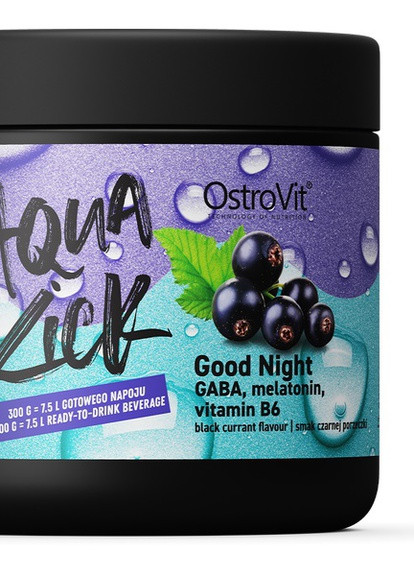 Aqua Kick Good Night 300 g /30 servings/ Black Currant Ostrovit (258499158)