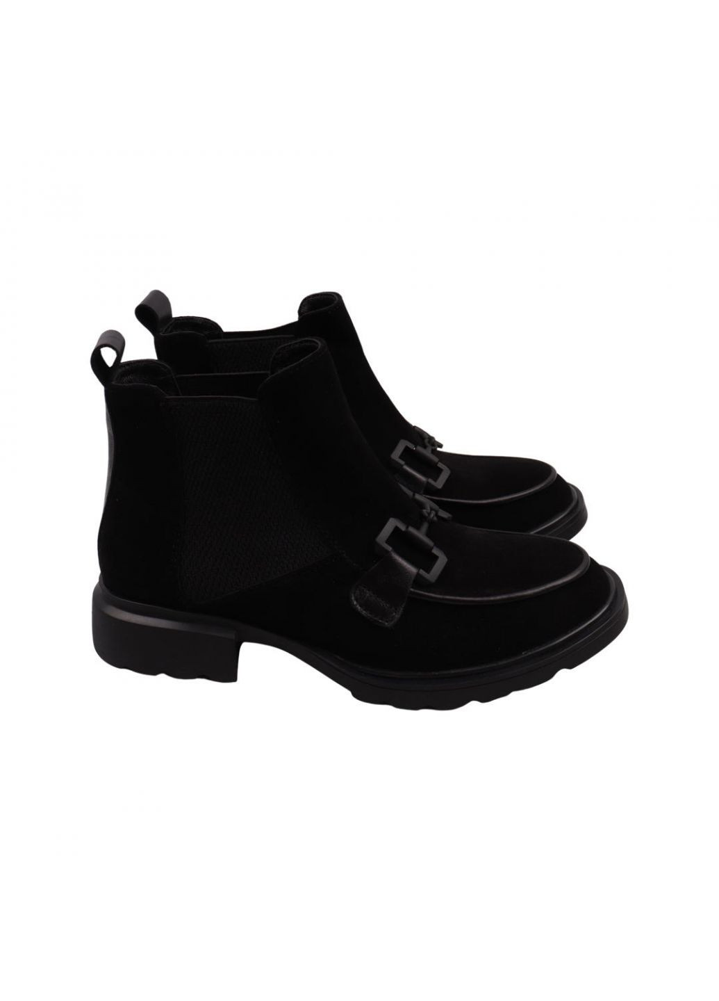 ботинки женские черные натуральная замша Olli