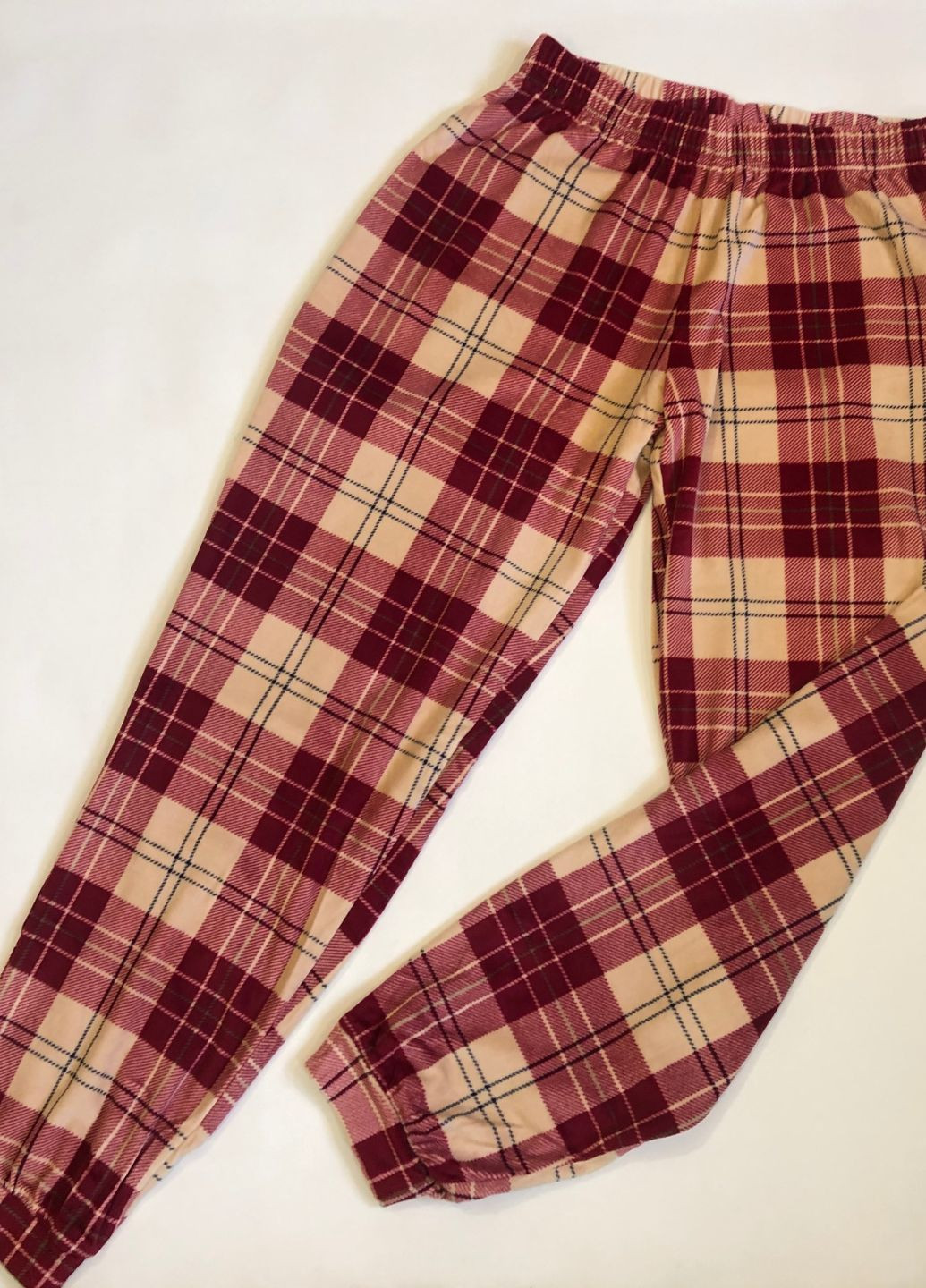 Комбинированная зимняя теплая женская пижама свитшот + брюки Primark