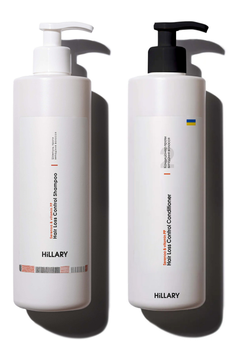 Набір проти випадіння волосся : Шампунь, 500 мл + кондиціонер Serenoa & РР Hair Loss Control, 500 мл Hillary (260266045)
