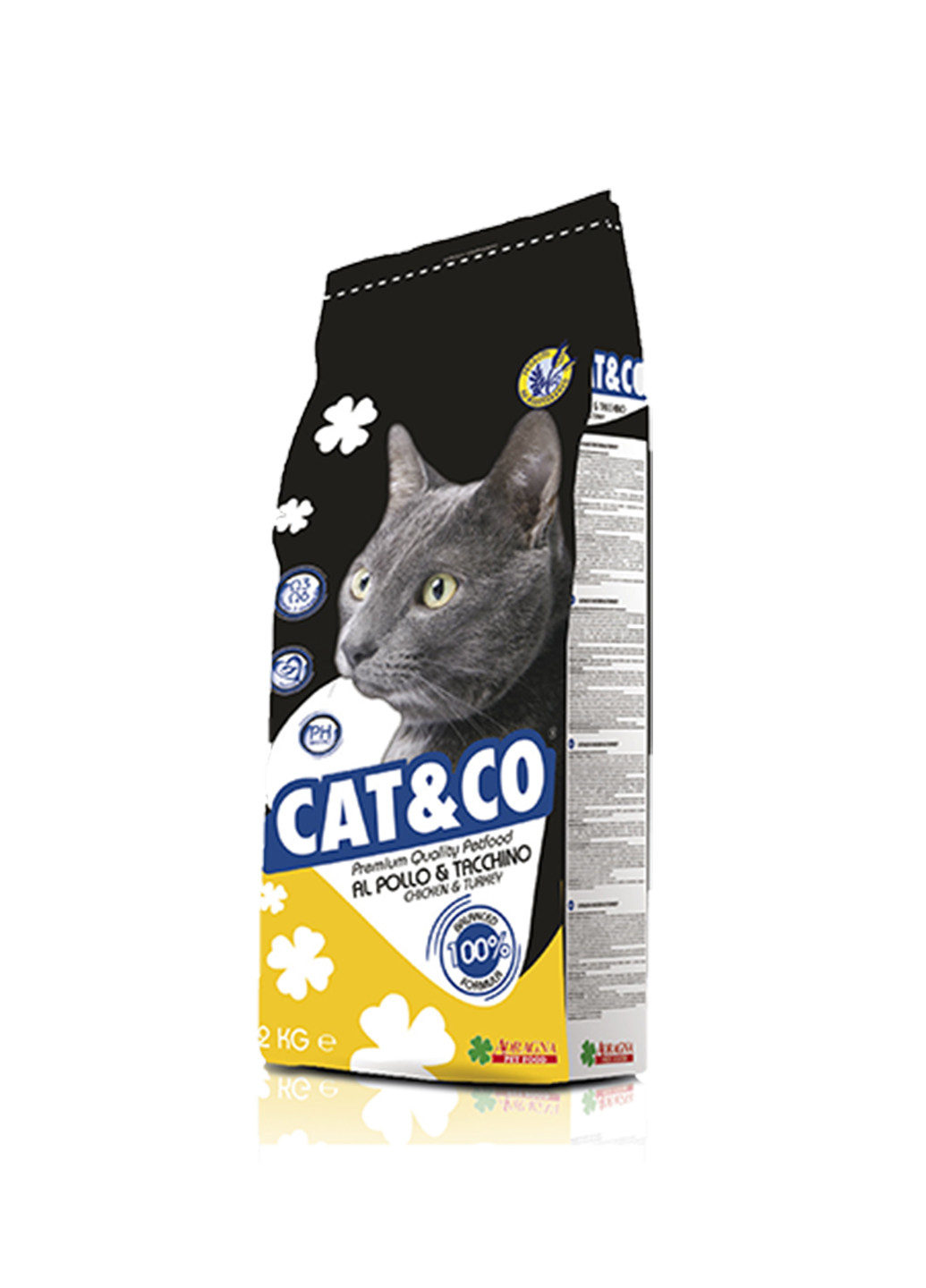 Сухой корм Adragna Cat&Co для взрослых котов с Курицей и Индейкой 2 кг Adragna Pet Food (265446419)