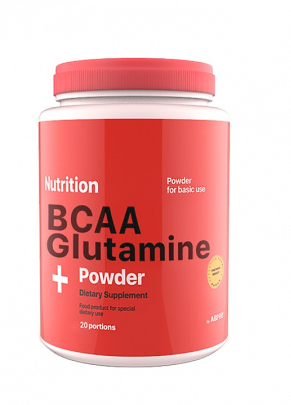 BCAA + Glutamine Powder 236 g /20 servings/ Клубника AB PRO (256722904)