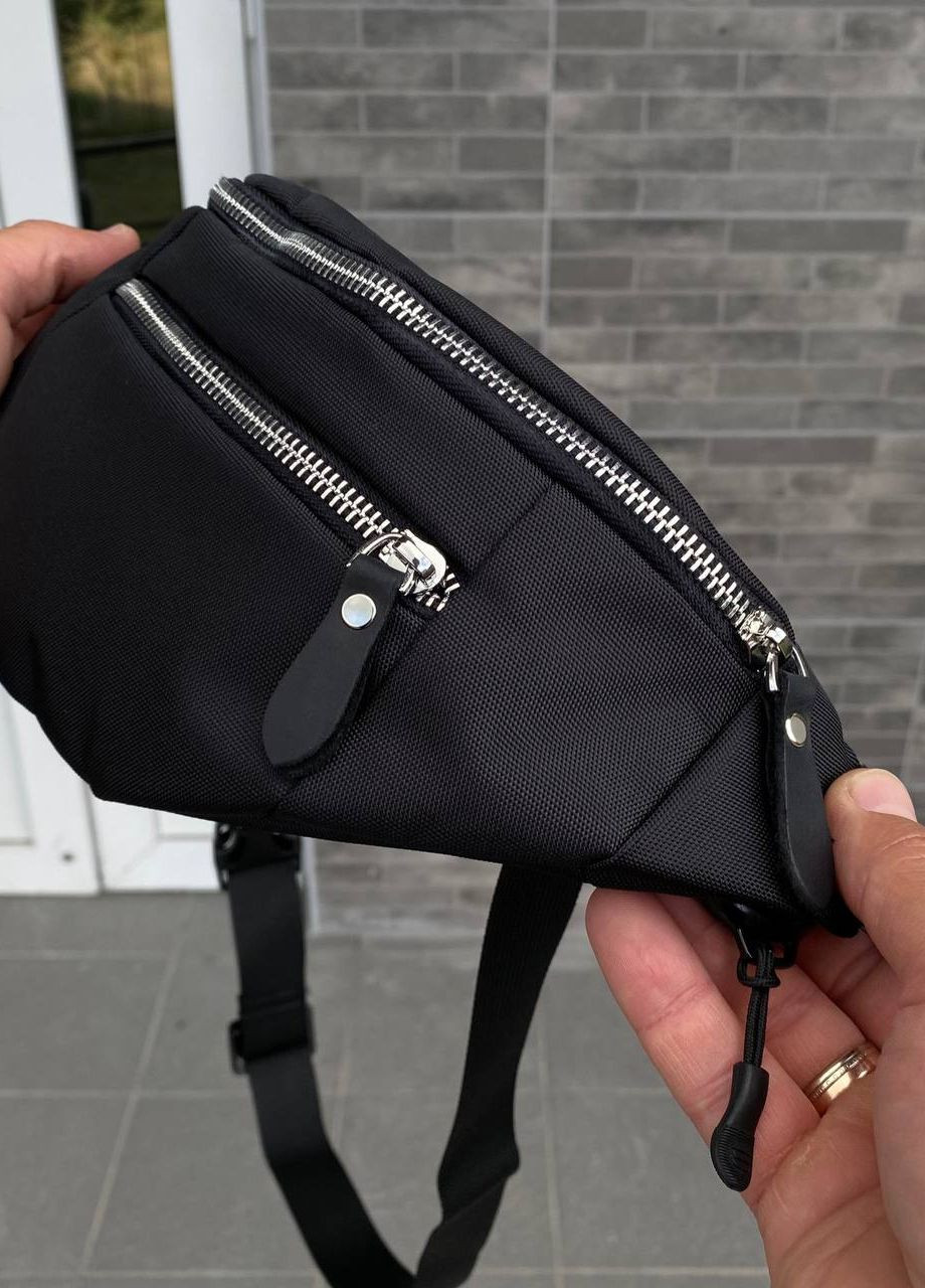 Черная сумка бананка на пояс на грудная Prime Pro 2.0 No Brand (261554968)