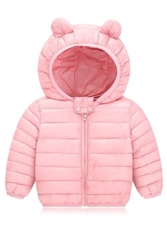 Рожева демісезонна демісезонна куртка арт.7012 рожева No Brand