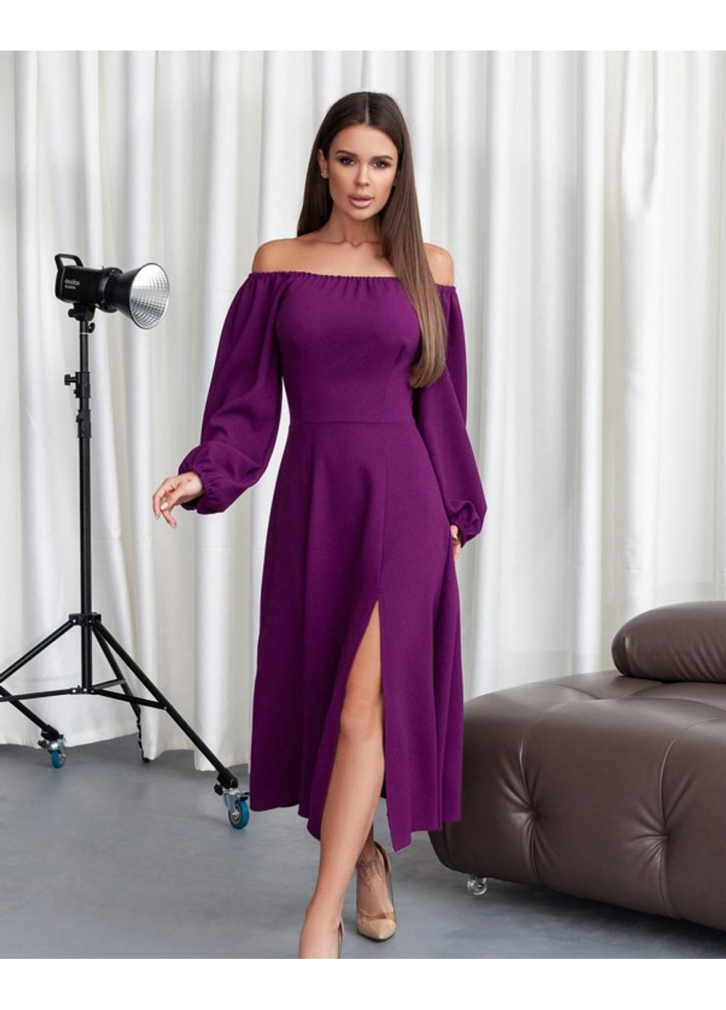 Фиолетовое повседневный платья 14382 фиолетовый ISSA PLUS