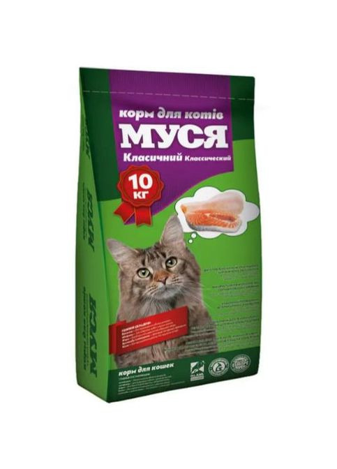 МУСЯ Корм для кошек КЛАССИЧЕСКИЙ, 10 кг. Муся (275924887)