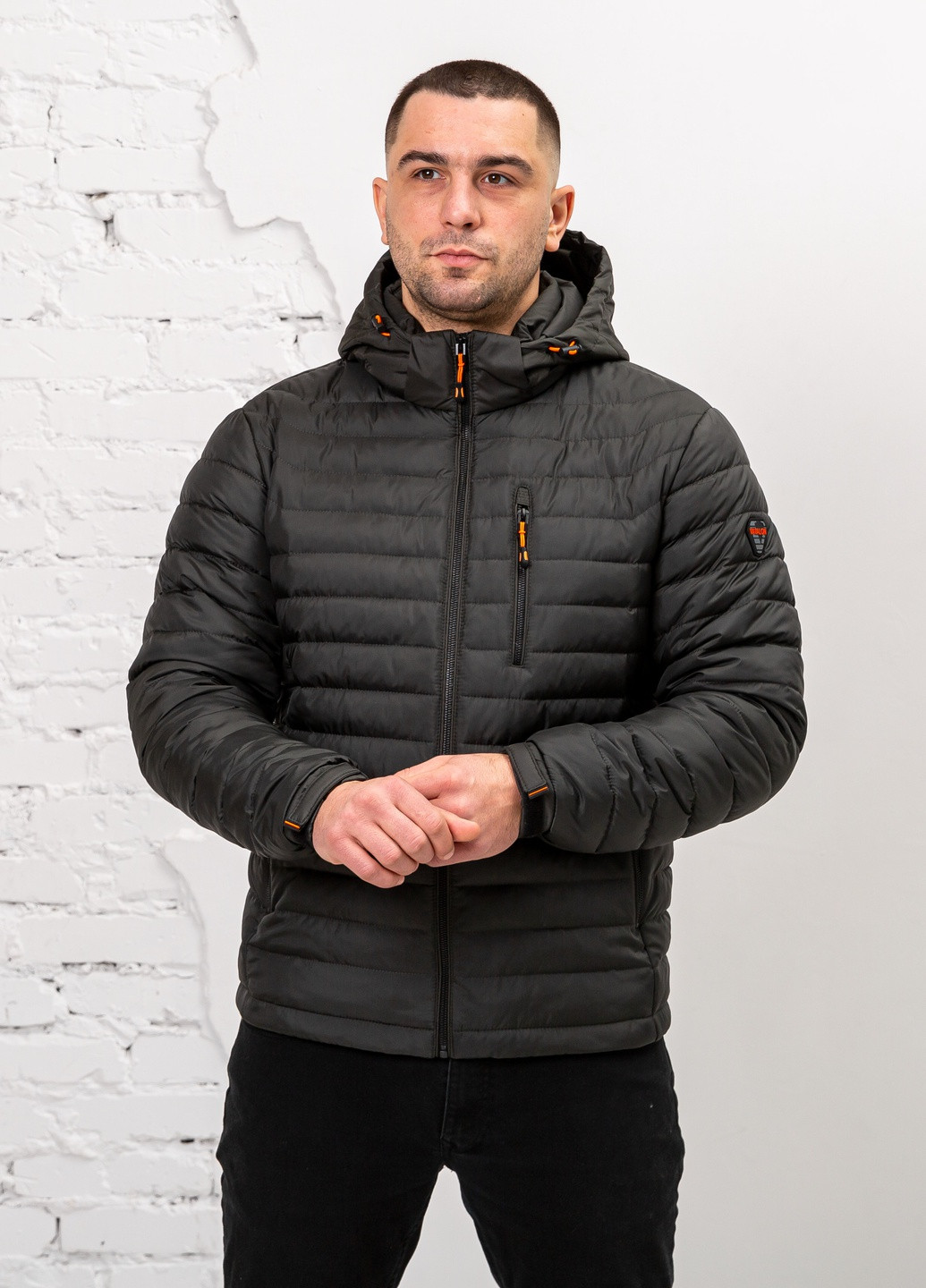 Оливковая (хаки) демисезонная мужская весенняя куртка большого размера бренд vavalon SK