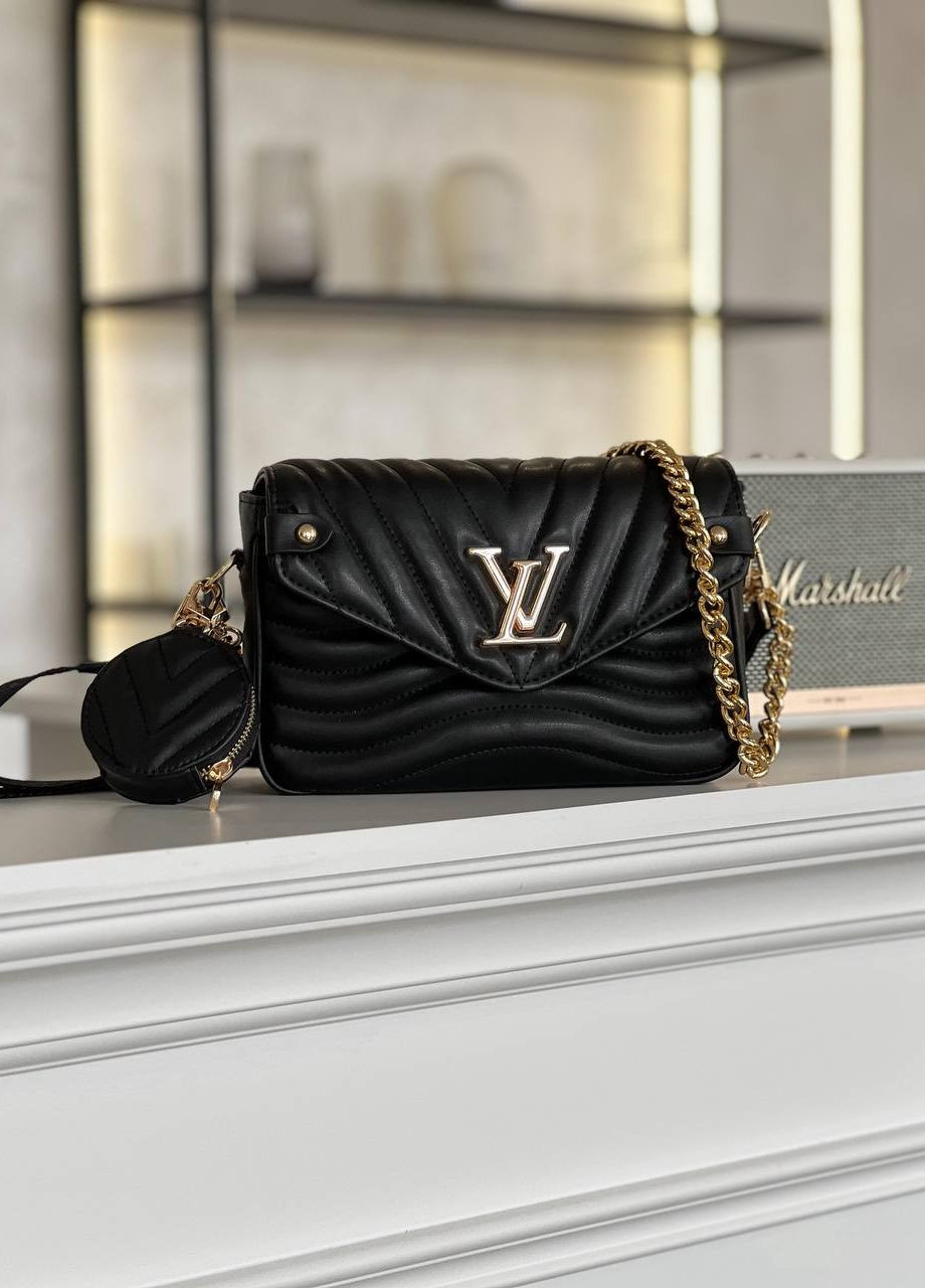 Сумка классическая с лого Vuitton New Wave Multi Pochette Black Vakko (260199085)