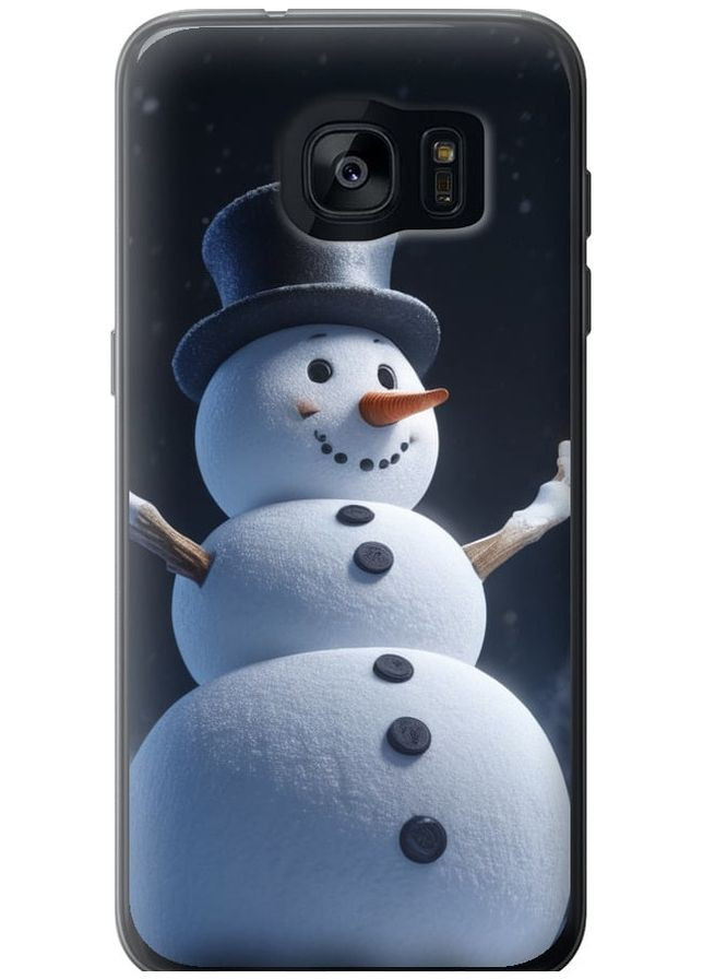 Силіконовий чохол 'Сніговик' для Endorphone Samsung Galaxy S7 Edge G935F (275648280)
