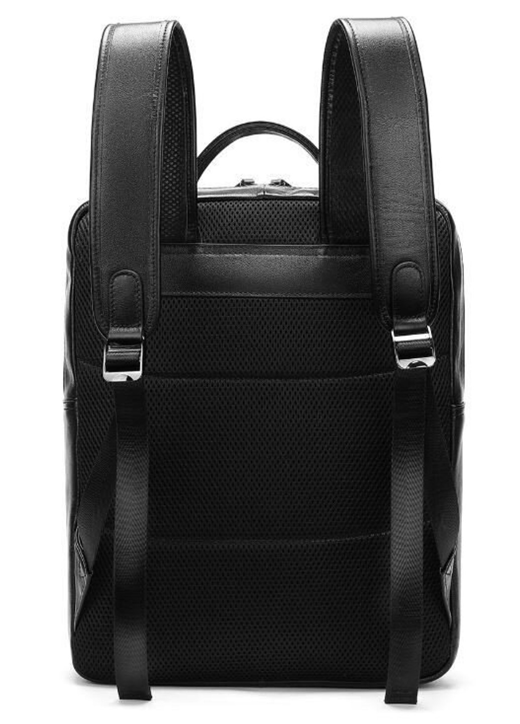 Шкіряний чорний рюкзак 14822 Чорний Vintage (262522723)