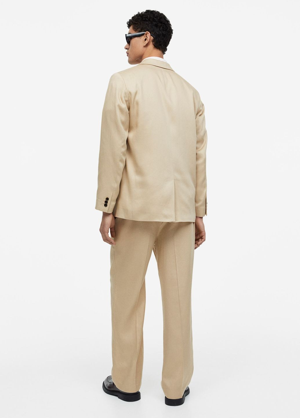 Светло-бежевые повседневный демисезонные брюки H&M
