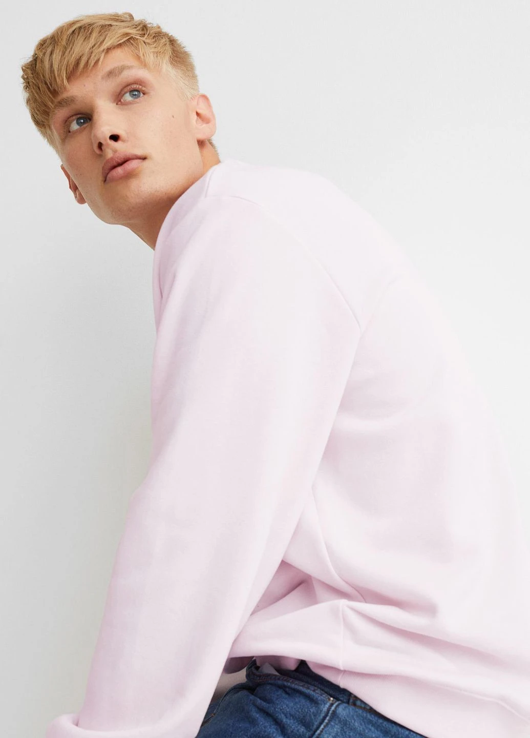 Худи флис,светло-розовий, H&M (265010849)
