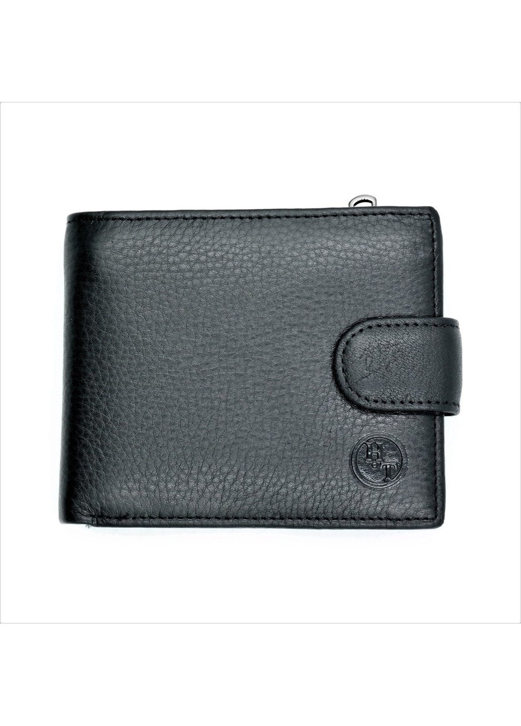 Мужской кожаный кошелек 11,5 х 9,5 х 3 см Черный wtro-nw-208-0613-07 Weatro (272950021)