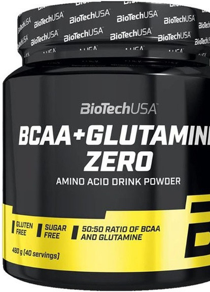 BCAA + Glutamine Zero 480 g /40 servings/ Orange Biotechusa (257079539)