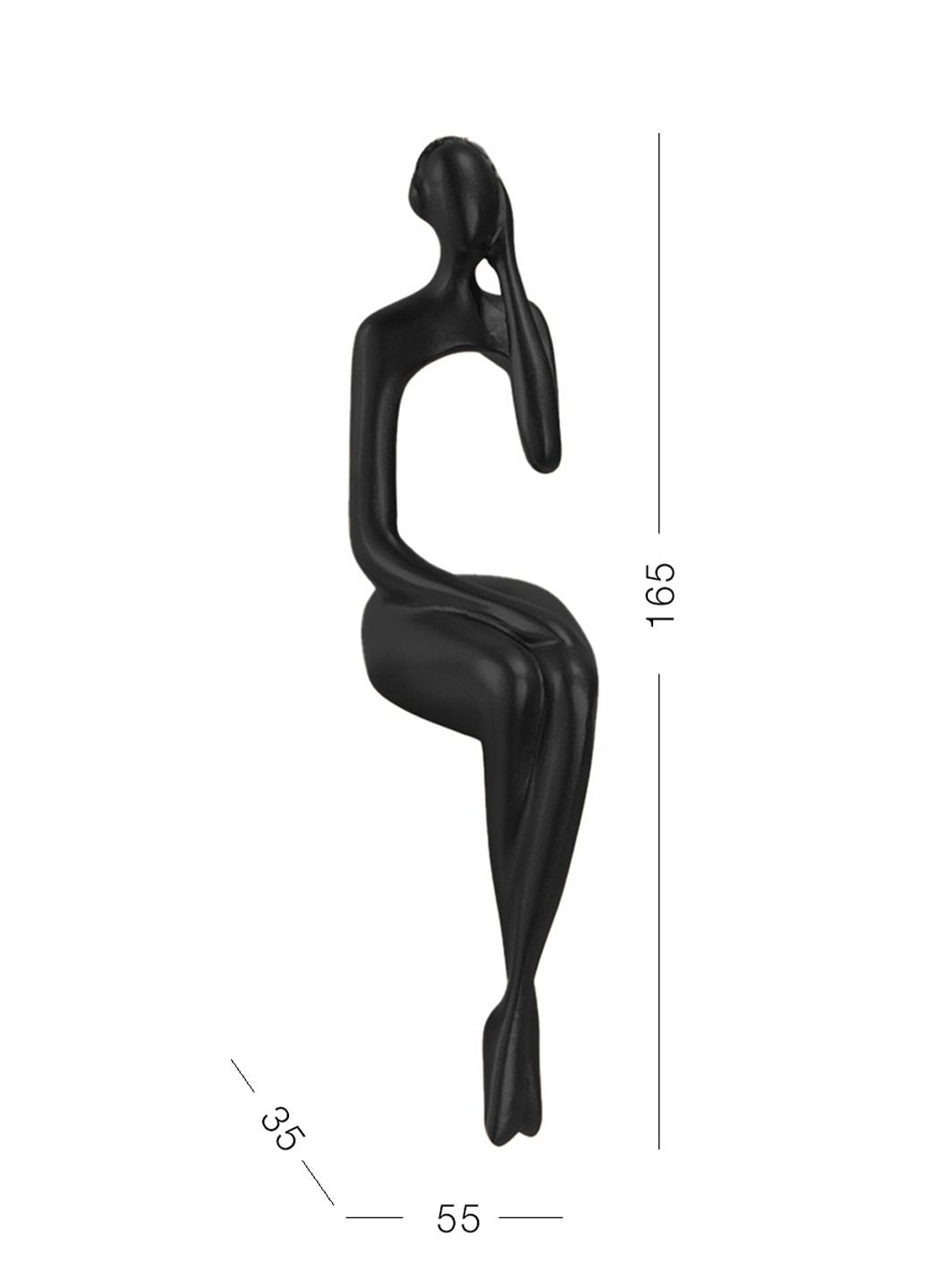 Статуетка "Людина мислить", 3,5х5,5х16,5 мм MVM (270965599)