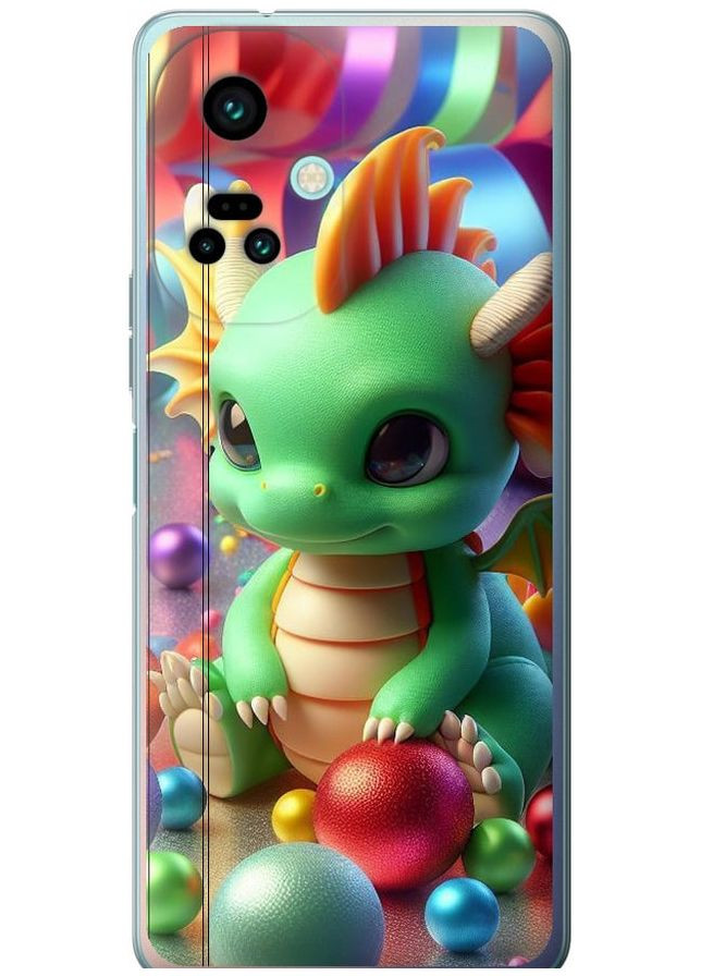 Силиконовый чехол 'Веселый дракончик' для Tecno Camon 19 Pro (CI8n) Endorphone Tecno Camon 19 Pro (CI8n) (275467562)