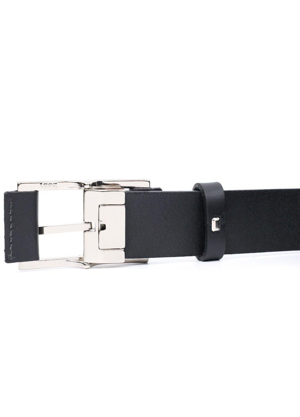 Брючный кожаный ремень для мужчин из квадратной пряжкой 11679 Черный Grande Pelle (267507148)