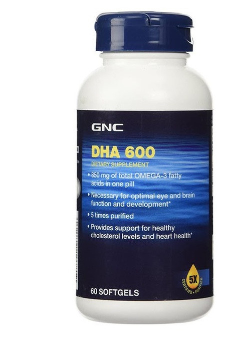 DHA 600 mg 60 Caps GNC (256722639)