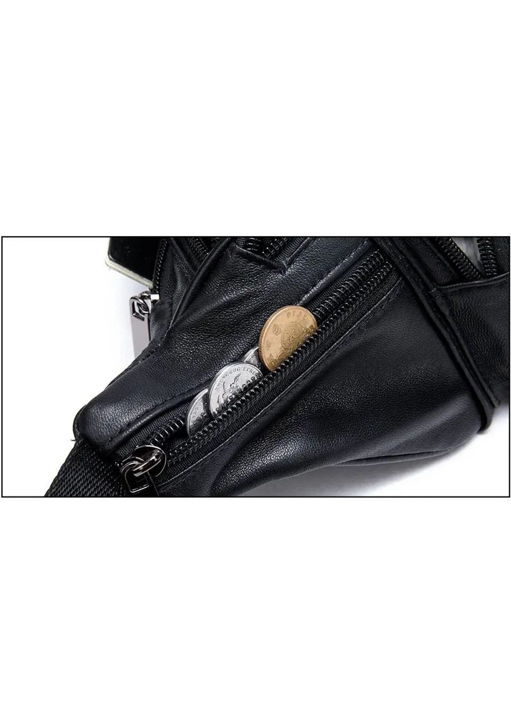 Чоловіча шкіряна сумка на пояс 20205 Vintage (263360604)