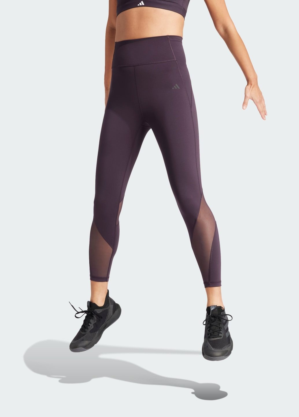 Фиолетовые демисезонные леггинсы tailored hiit training 7/8 adidas
