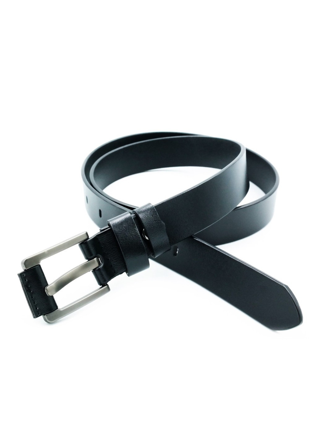 Жіночий шкіряний ремінь 2,8 х 100-115 см Чорний kit-3cm-kozh-0015 Weatro (267406308)