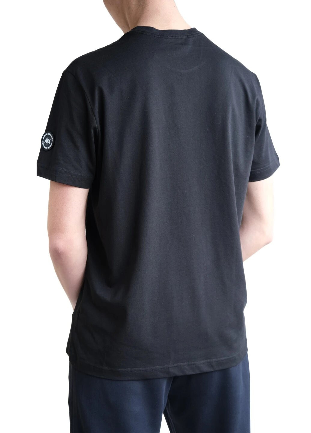 Черная футболка мужская с коротким рукавом Armani