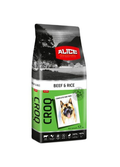 Professional Croq Adult Beef and Rice говядина и рис, премиальный корм для собак, 17 кг. Alice (275924826)