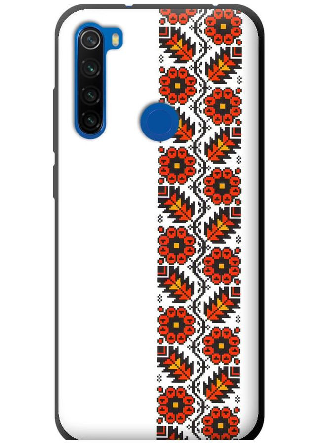 TPU чорний чохол 'Вишиванка 29' для Endorphone Xiaomi Redmi Note 8T (269349905)