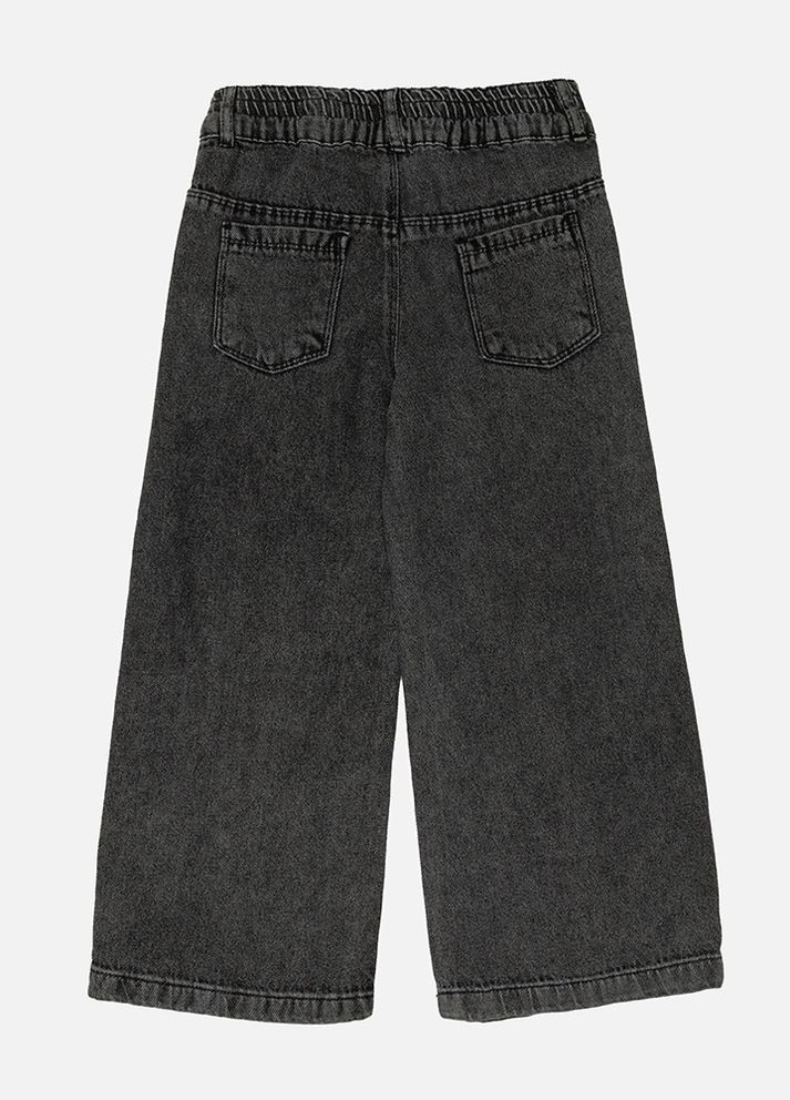 Серые демисезонные джинсы для девочек цвет серый цб-00224869 CMC