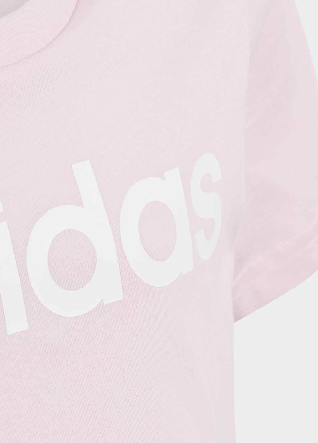 Рожева демісезонна футболка essentials linear logo cotton slim fit adidas