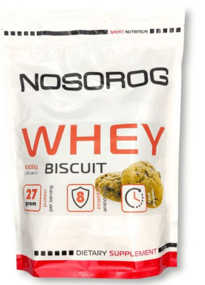 Протеин Whey 1кг (Бисквит) Nosorog Nutrition (259142644)