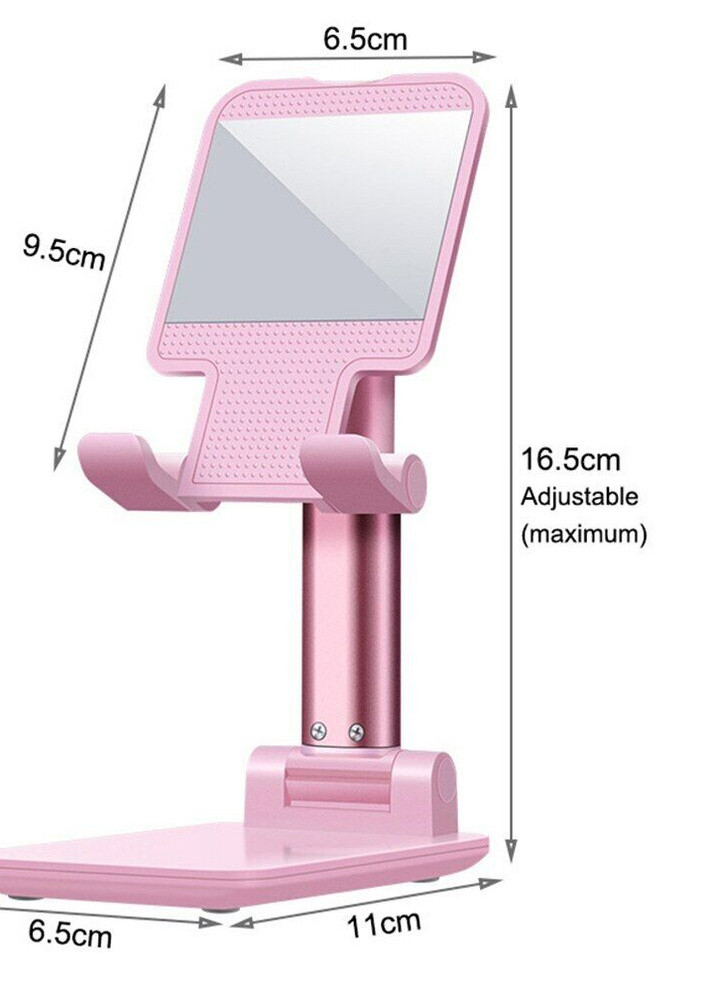 Підставка для телефону, смартфона, планшета Folding desktop phone stand - розовая China (257594153)