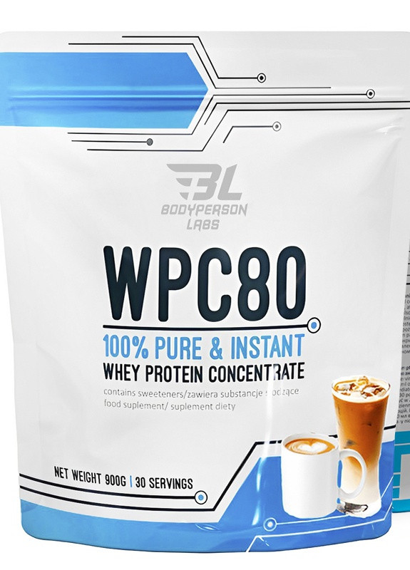 Протеин WPC80 900 g (Ice Coffe) Bodyperson Labs (259111013)