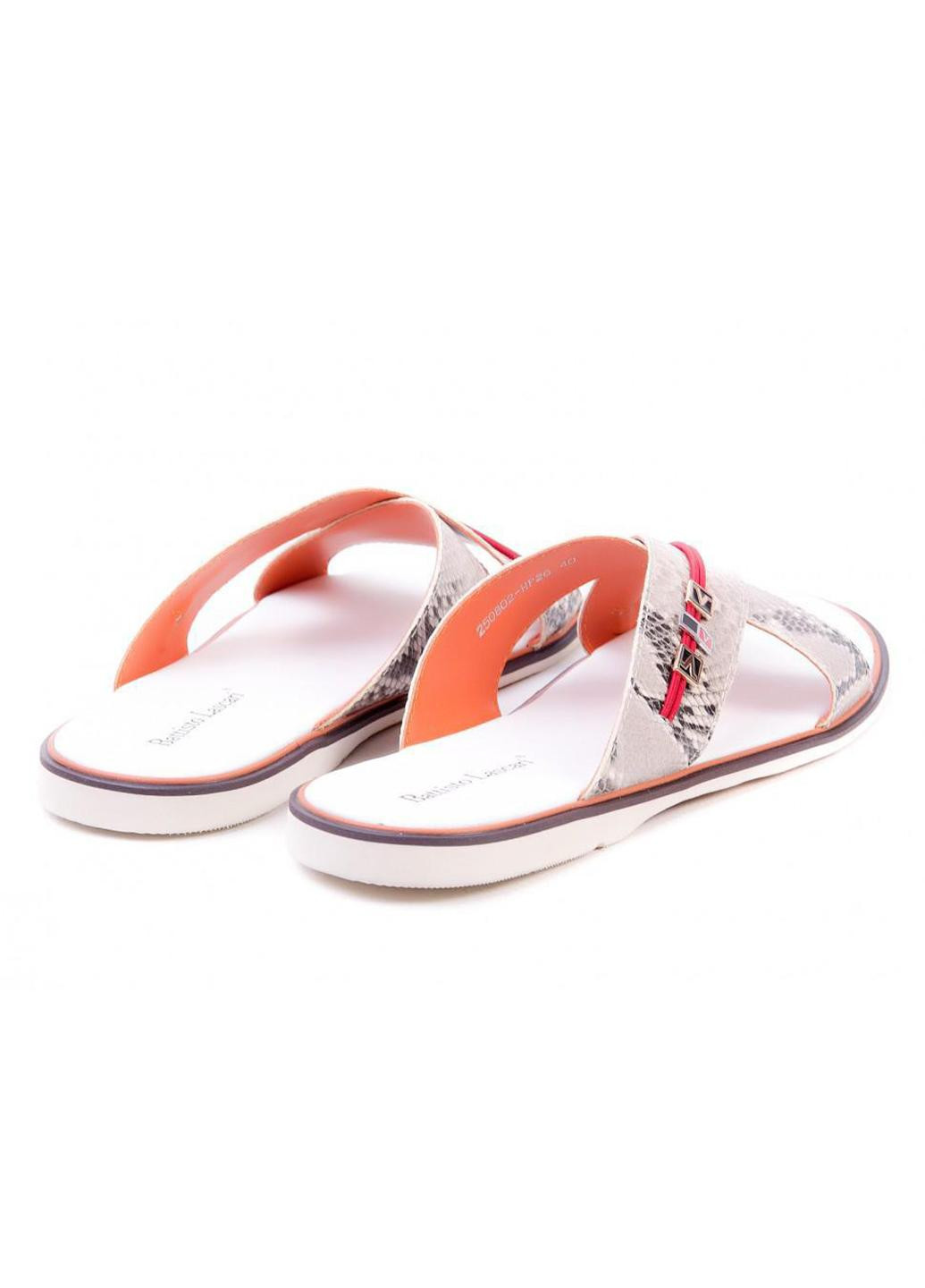 Бежевые шлепанцы Battisto Lascari